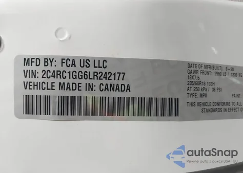 2020 Chrysler Pacifica Limited from USA, damaged, VIN 2C4RC1GG6LR242177